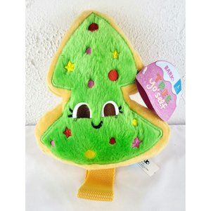 Bark Box Christmas Tree Yo' Self Cookie Squeaky Crinkly Dog Toy L Nwt Cutie!